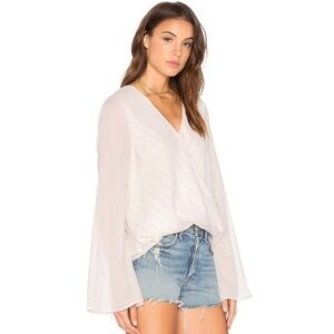 The Jetset Diaries Sanja Wrap Top Bell Long Sleeve